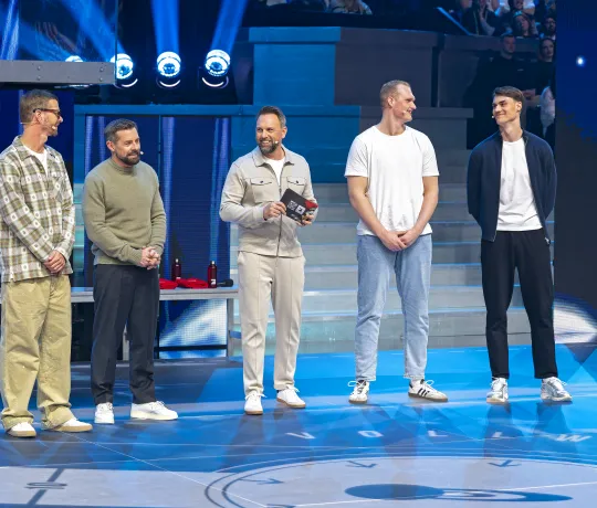 Miro Schluroff und David Späth bei "Joko und Klaas gegen ProSieben". - Foto: Nadine Vaders